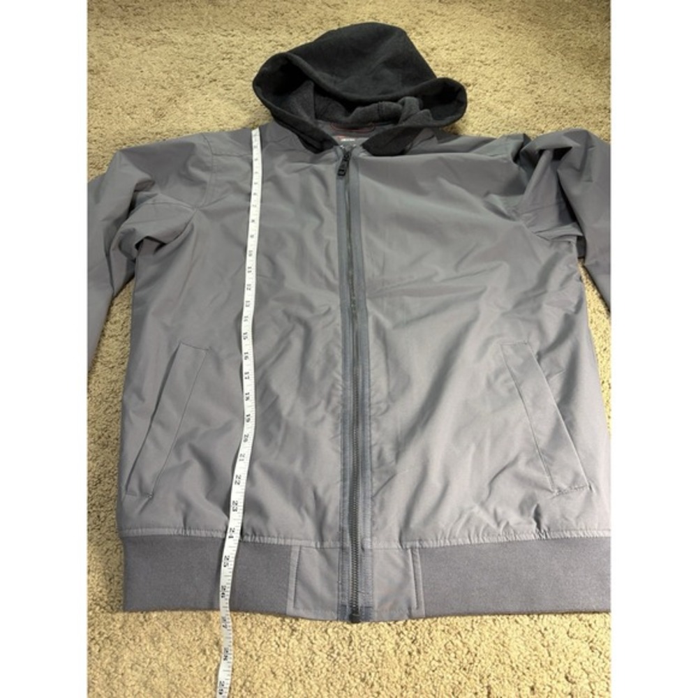 Hawke Performance Jacket Mens Small Gray Lined Hooded Outdoor Coat - Picture 8 of 8